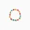Bracelet with floral beads for girls, multicolour