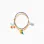Pack of 2 beaded bracelets with fruit pendants for girls, yellow/purple