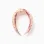 Alice band with cherry/Vichy pattern and knot for girls, beige/red