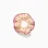 Scrunchie with cherry/Vichy pattern for girls, beige/red