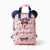 Backpack with Minnie prints and 3D ears for baby girls, light pink