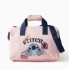 Sports bag with Stitch prints for girls, light pink
