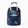 Backpack with Stitch prints for babies and girls, dark blue