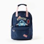 Backpack with Stitch prints for babies and girls, dark blue
