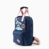 Backpack with Stitch prints for babies and girls, dark blue