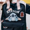 Backpack with Stitch prints for babies and girls, dark blue