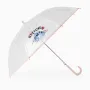 Automatic umbrella with Stitch print for girls, transparent/pink
