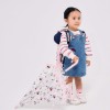 Automatic umbrella with Minnie print for babies and girls, transparent