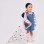 Automatic umbrella with Minnie print for babies and girls, transparent