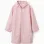 Hooded rain cape with floral print for babies and girls, light pink