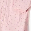 Hooded rain cape with floral print for babies and girls, light pink