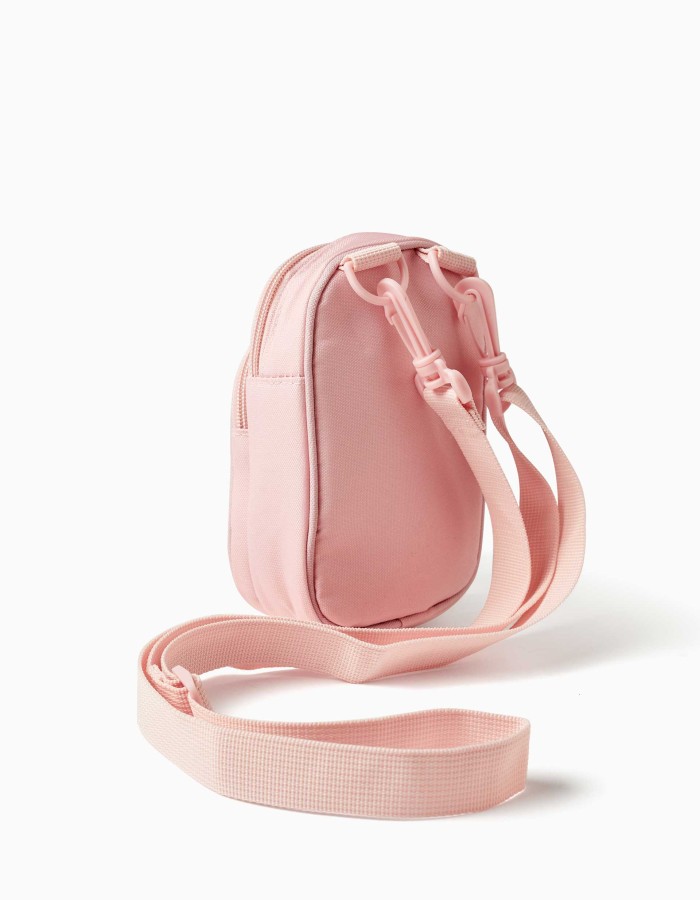 Phone bag with Stitch print and adjustable strap for girls, light pink