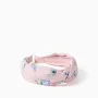 Alice band with Stitch and Angel print for girls, light pink
