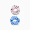 Pack of 2 scrunchies with Stitch for babies and girls, blue/pink