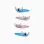 Pack of 4 hair clips Stitch and Angel for babies and girls, blue/pink
