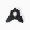 Velvet scrunchie with lurex dots for girls, black