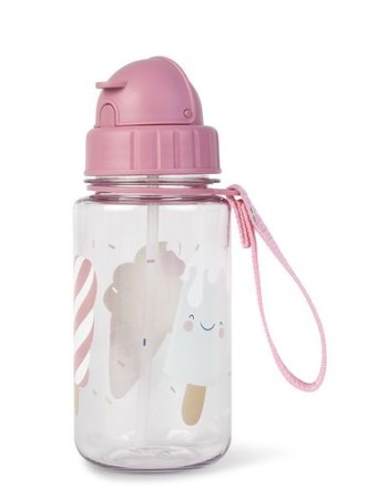 Saro Bottle with Straw and Hanger