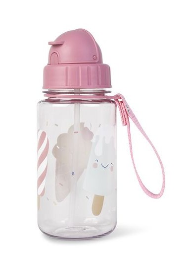 Saro Bottle with Straw and Hanger
