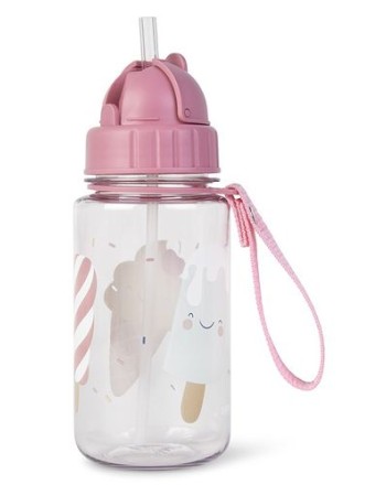 Saro Bottle with Straw and Hanger