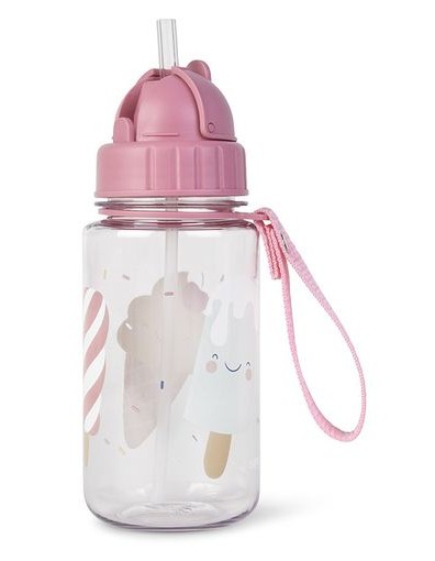 Saro Bottle with Straw and Hanger