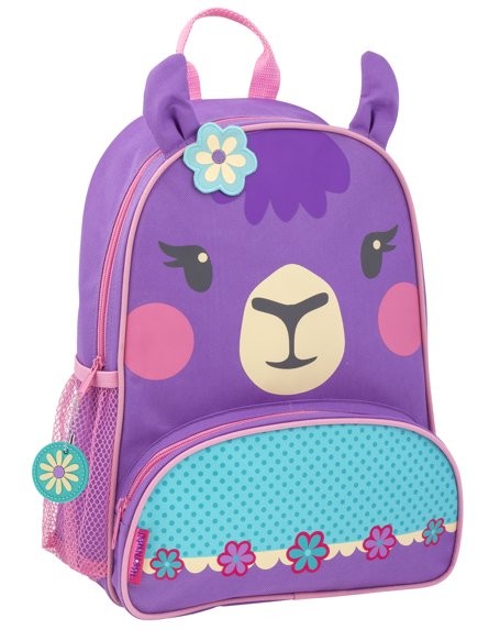 Stephen Joseph Sidekick Kids Backpack School Bag with Adjustable Straps, Llama