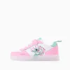 Light-up trainers with Stitch print for girls, white/pink/blue