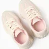 Trainers with laces Superlight Runner for girls, pink/beige