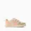 Dual-fabric ZY Move trainers for girls, beige/orange/green