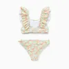 Floral Bikini with Ruffles for Girls, Multicolour