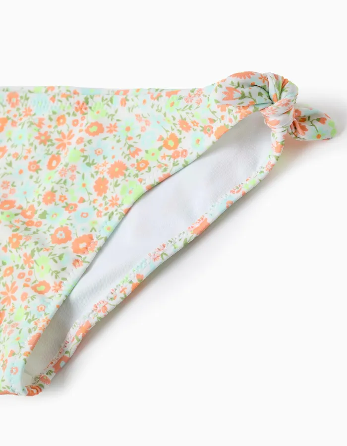 Floral Bikini with Ruffles for Girls, Multicolour