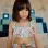 Bikini with tile pattern and ruffles for girls, multicolour