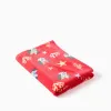 Cotton beach towel with Minnie motif for babies and girls, coral