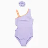 SWIMSUIT POLYESTER, LIGHT LILAC