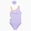 SWIMSUIT POLYESTER, LIGHT LILAC