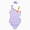 SWIMSUIT POLYESTER, LIGHT LILAC