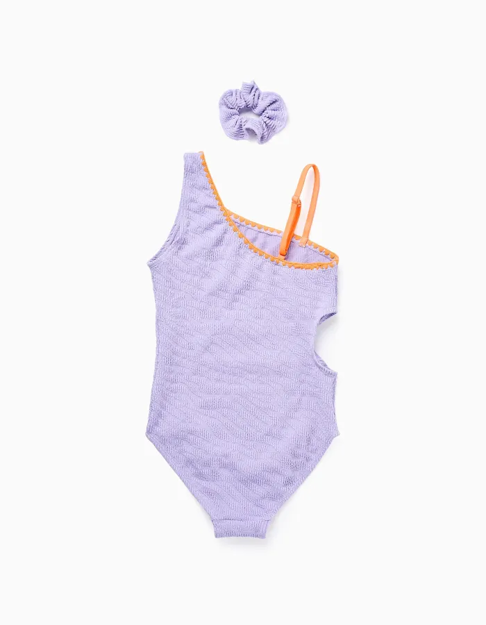 SWIMSUIT POLYESTER, LIGHT LILAC