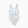 Swimsuit with print Carolina Celas x Zippy for girls, white