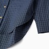 Loose Fit Vichy Shirt for Girls, Dark Blue