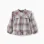 Cotton blouse with ruffles and check 'B&S' for girls, multicolour