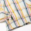Checkered Cotton Blouse 'B&S' for Girls, Multicolour