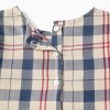 Checked Cotton Blouse for Girls 'B&S', Beige/Blue/Red