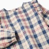 Checked Cotton Blouse for Girls 'B&S', Beige/Blue/Red