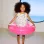 Sleeveless cotton top with print Carolina Celas x Zippy for girls, white