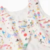 Sleeveless cotton top with print Carolina Celas x Zippy for girls, white