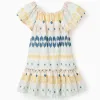 Ethnic Pattern Dress for Girls, Multicolour