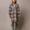 Cotton dress with ruffles and check 'B&S' for girls, multicolour