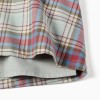 Cotton dress with ruffles and check 'B&S' for girls, multicolour