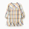 Cotton Checked Dress for Girls 'B&S', Multicolour