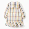 Cotton Checked Dress for Girls 'B&S', Multicolour