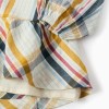 Cotton Checked Dress for Girls 'B&S', Multicolour